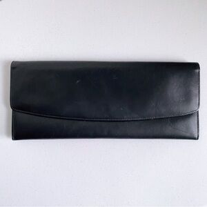 Vintage German Envelope Leather Clutch